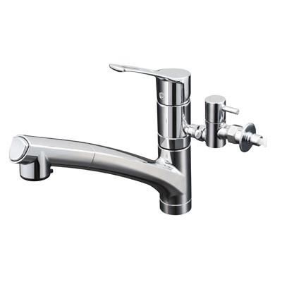 KVK KVK KM5021TTU 流し台用シングルレバー式シャワー付混合栓 （分岐 