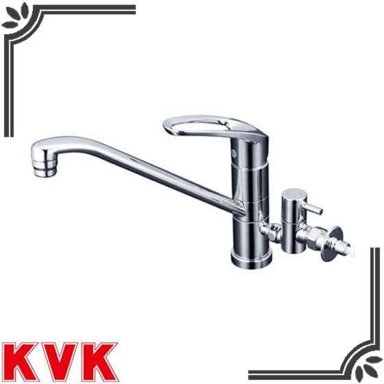 KVK KM5041CTTU 流し台用シングルレバー式混合栓 （回転分岐止水栓付 