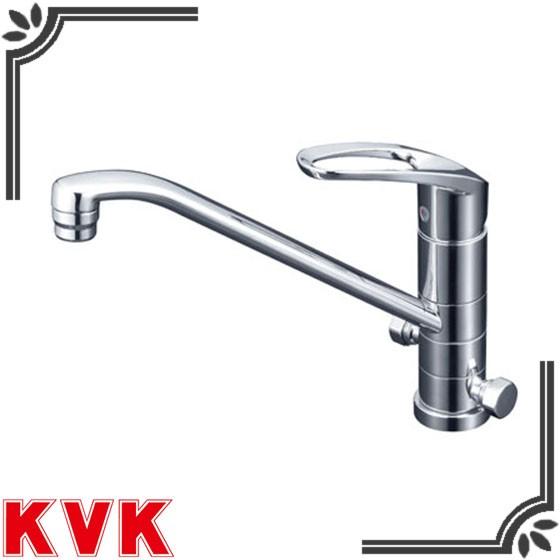 KVK KM5041T シングル混合栓（回転分岐孔付）Amazon | KVK 流し台用 