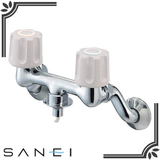 SANEI 洗濯機用水栓 K1101TVK-1-LH-13 U-MIX ツーバルブ洗濯機用混合栓 寒冷地用