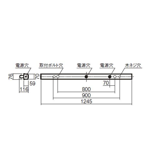 【法人様限定】【NNFW41071C LE9+LDL40S・N/19/25-K】パナソニック 2500lm 相当 防湿型・防雨型 【panasonic】/代引き不可品_1