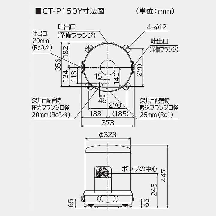 日立（HITACHI） 【CT-P150Y】日立ポンプ 浅深両用(自動) インバーター