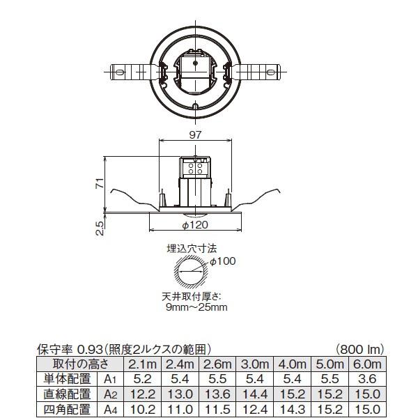 東芝ライテック 【LEDDM50102】東芝 LED電源別置形 非常用照明器具 低