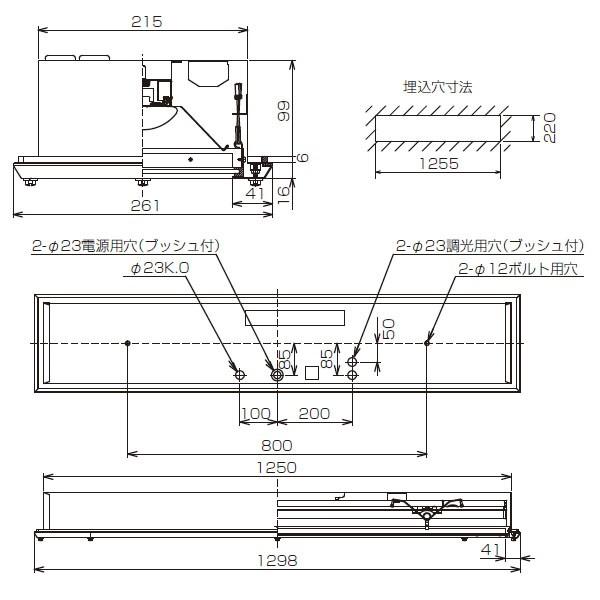 新発売 【LEER-42251S5-LS9+LEEM-40693N-01】東芝 LEDベースライト TENQOOシリーズ クリーンルーム向け器具 クリーンルーム向け 40タイプ