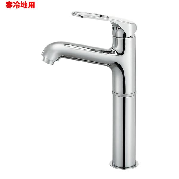 【K4710NJK-2TU-13】三栄 混合栓 ワンホール シングルレバー洗面 さく楽ナット付 ※寒冷地用 SANEI