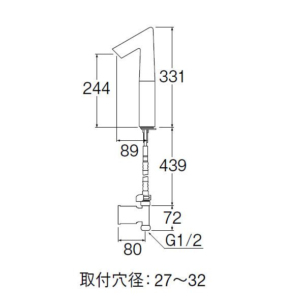 SANEI 【EY506-2T-13】三栄 自動水栓 手洗用 : 住宅設備機器の小松屋