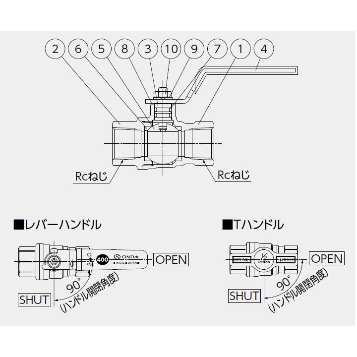 G-FF-T10】オンダ製作所 ボールバルブ・バルブ RoHS指令対応 FF G-FF-T10】オンダ製作所 ボールバルブ・バルブ RoHS指令対応 FF