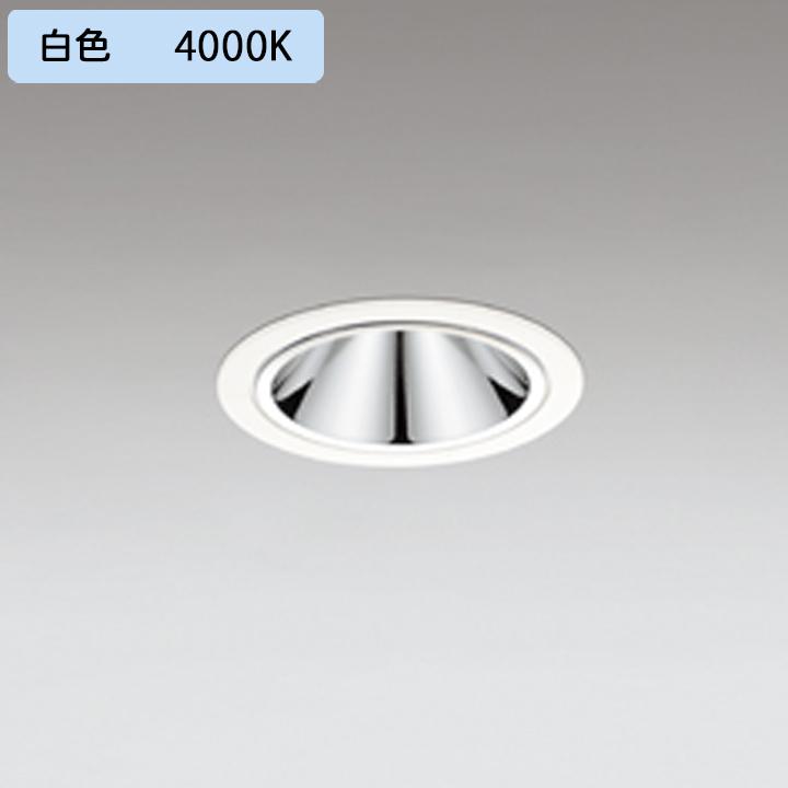 【XD605209】超小口径ダウンライト M形LED一体型 JDR75W 白色 電源装置別売 オフホワイト ODELIC