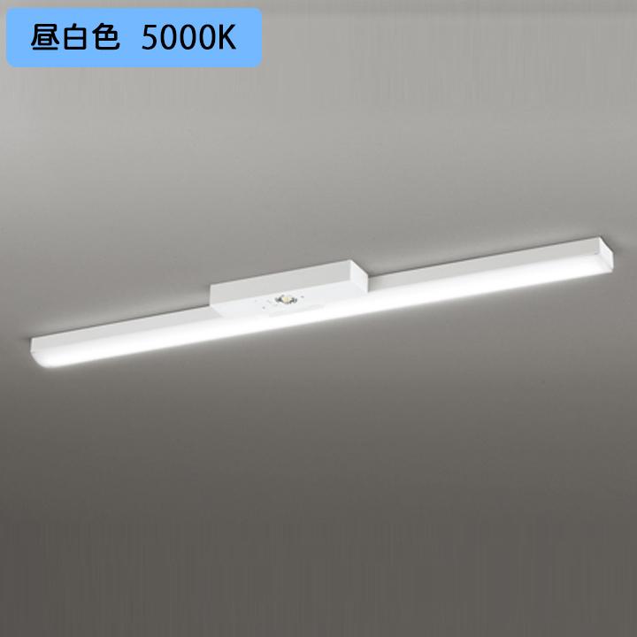 返品交換不可 ベースライト LEDユニット 非常用 通路誘導灯 直付 40形 トラフ型2000lm 昼白色 リモコン別売 調光器不可 ODELIC 