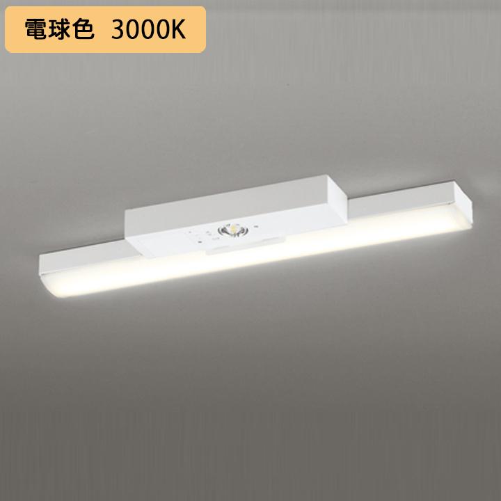 【XR506007R3E】ベースライト LEDユニット 非常用 通路誘導灯 直付 20形 トラフ型1600lm 電球色 リモコン別売 調光器不可 ODELIC