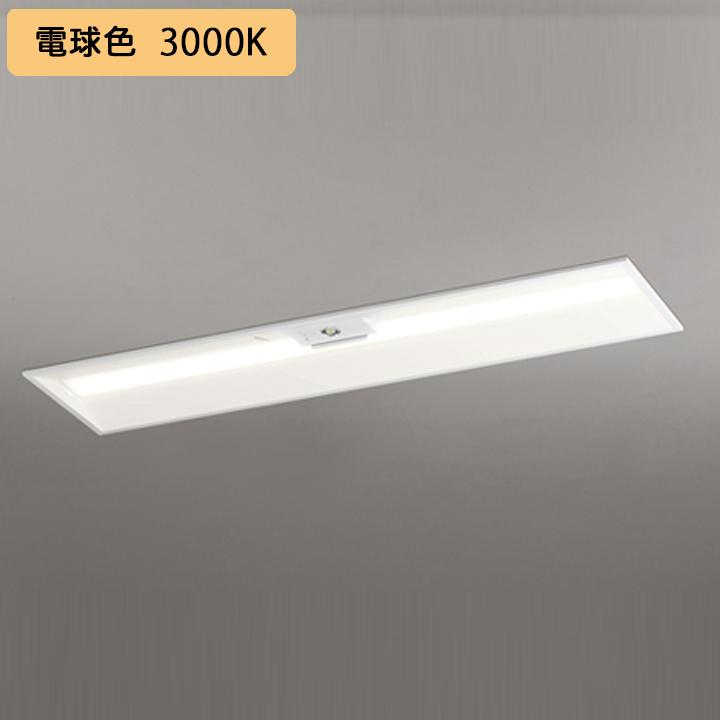 【XR507011R6E】ベースライト LEDユニット 非常用 通路誘導灯 埋込型 40形 下面開放(幅300)6900lm 電球色 連結金具・リモコン別売 調光器不可 ODELIC