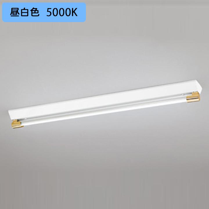 ベースライト 片側給電・配線 40形 2500lm 直付 調光 昼白色 コントローラー別売 調光器不可 金色 ODELIC