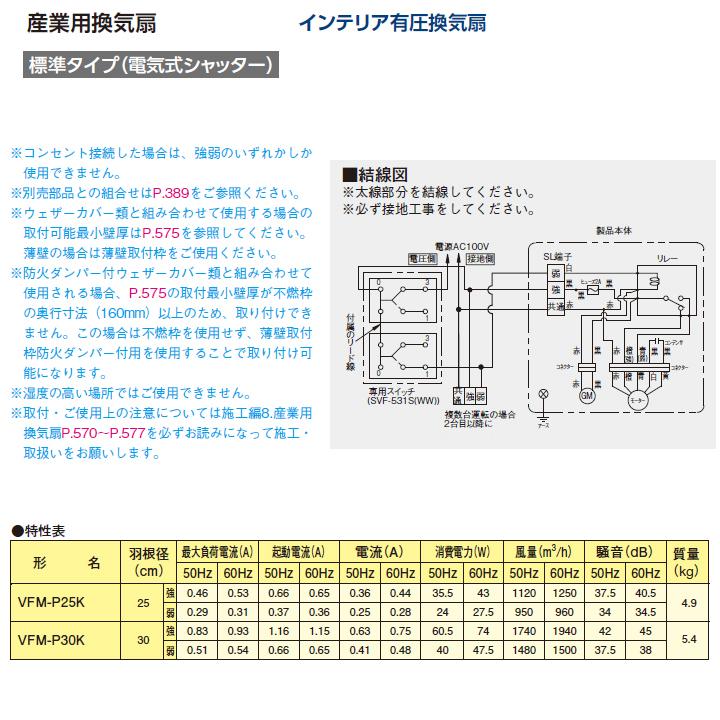 TOSHIBA（東芝） 【VFM-P25K】東芝 産業用換気扇 インテリア有圧換気扇