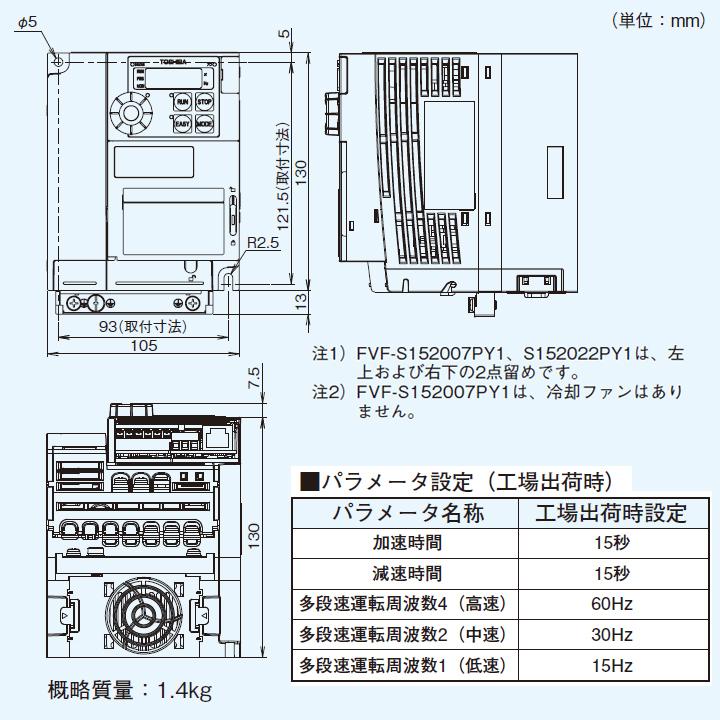 【FVF-S152022PY1】東芝 産業用換気扇 インバーター 三相200V｜jyusetsu-komatsuya｜02