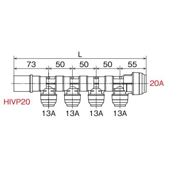 オンダ　JC型　回転ヘッダー　IN　HIVP20×OUT20A・13A