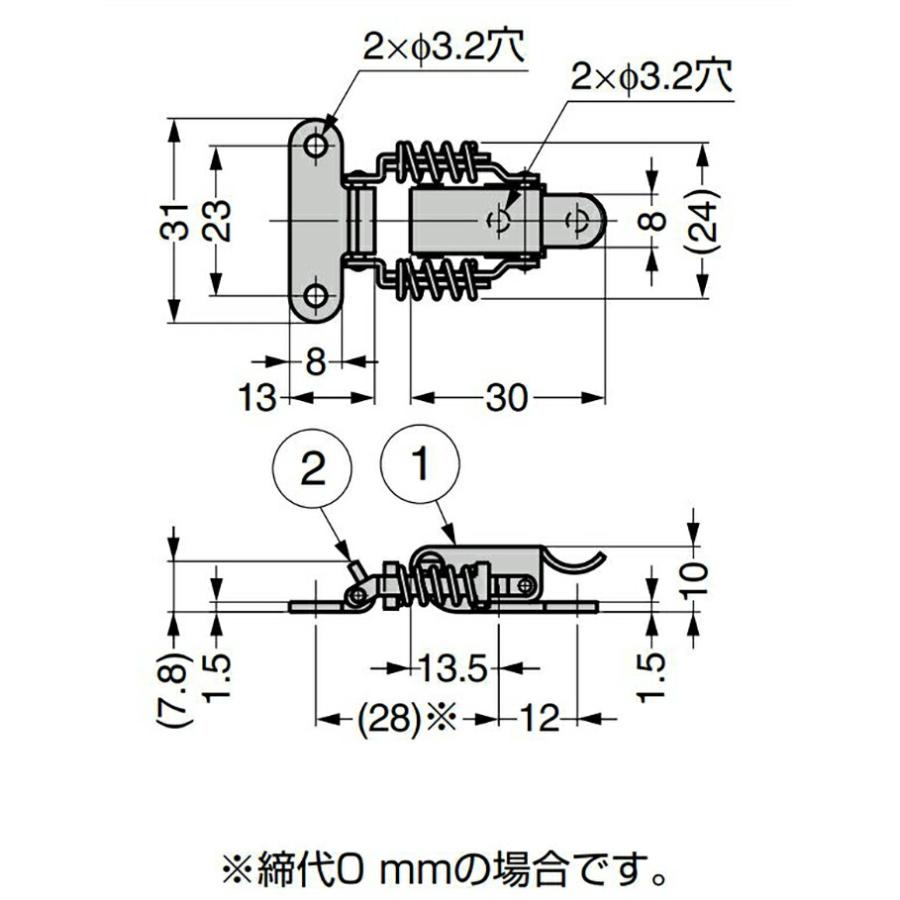 スガツネ工業　LAMP　オールステンレス鋼製キャッチクリップ SCC-30　【品番：SCC-30】｜jyusetsupro｜02