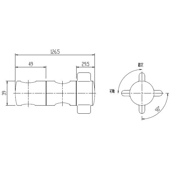 LIXIL（INAX）　スライドバー用シャワーフック　【品番：A-3682/NC】◯｜jyusetsupro｜03