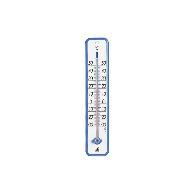 シンワ測定　温度計 プラスチック製 30cm ブルー　