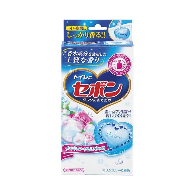 アース製薬　セボンタンクにおくだけ 容器付き フレッシュソープ＆ムスク　【品番：4901080628015】｜jyusetsupro