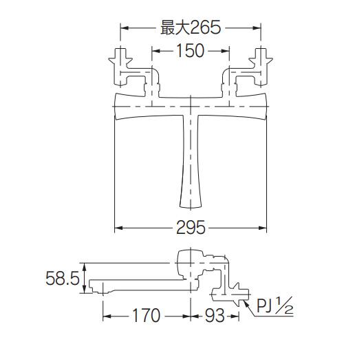 カクダイ　浴室用蛇口　RATONA　128-108