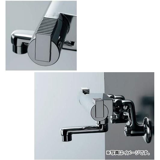 カクダイ 173-216K 浴室用蛇口 Ren[壁][洗い場専用][サーモスタット付シャワーバス混合水栓][スパウト80mm][寒冷地]