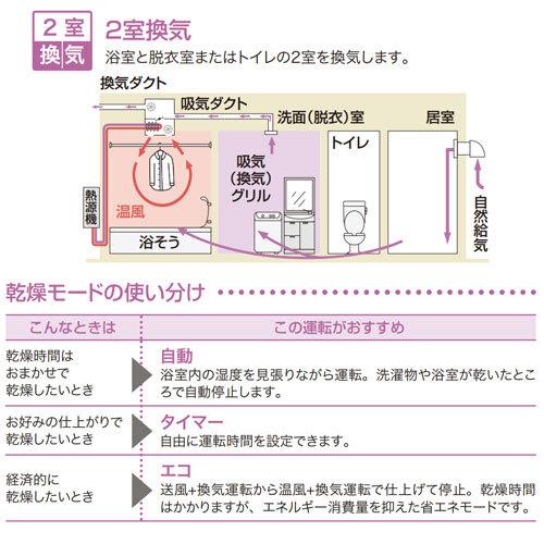 ノーリツ　浴室暖房乾燥機　BDV-3302UKNC-DA-BL