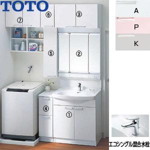 TOTO　洗面化粧台セット　Aシリーズ　LDA756BEUR-set1