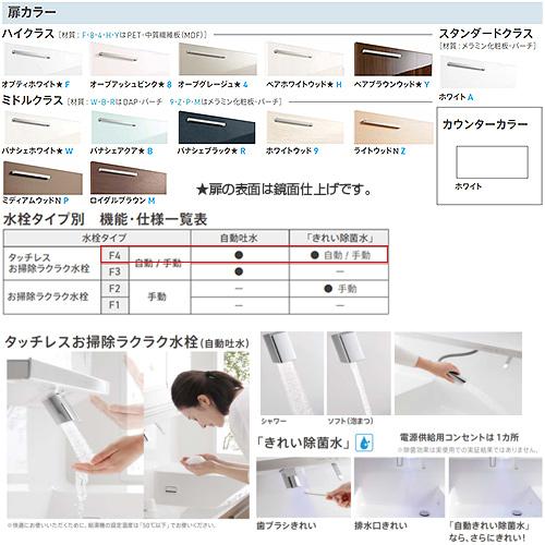 TOTO LDSFB090BCGAN2-set1 洗面化粧台セット オクターブ[間口1200mm][2