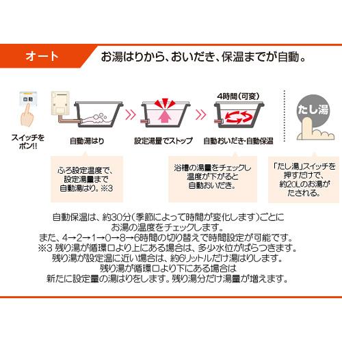 リンナイ（Rinnai） RUF-E200FSAW ガスふろ給湯器[エコジョーズ][本体