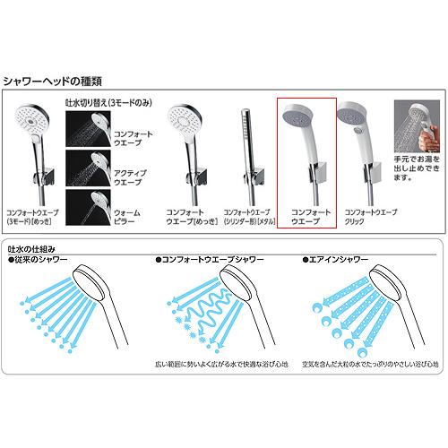 すぐ発送 ☆ TOTO シャワー水栓 TBV03406J1 新品未使用 TOTO TBV03406J1 壁付サーモスタット混合水栓（コンフォート