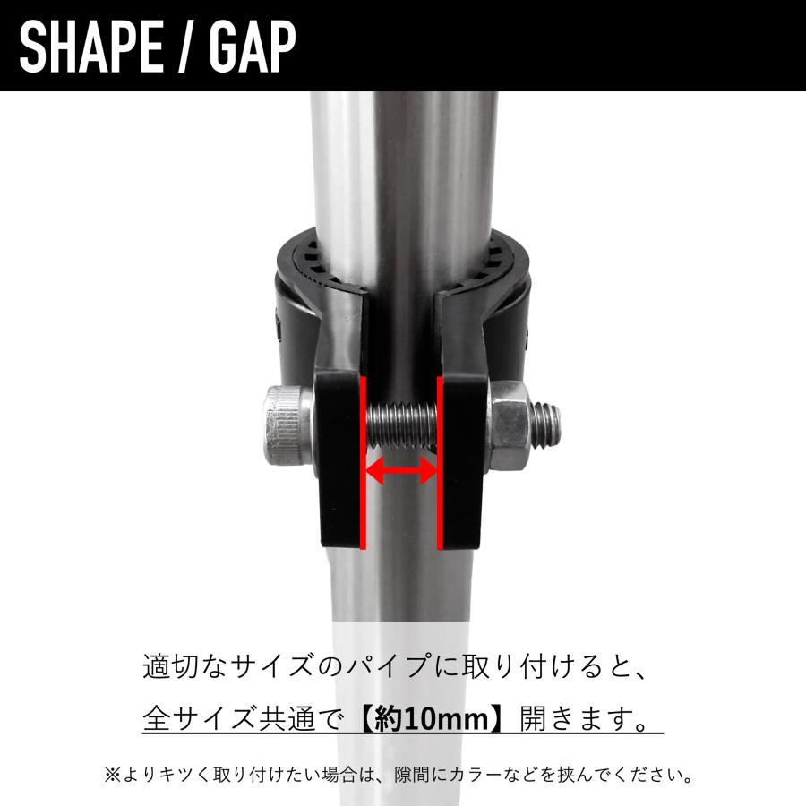 興栄化成 防振樹脂パイプクランプ 40mm 4個入 2色展開 軽量 興栄化成 防振樹脂パイプクランプ 40mm 4個入 2色展開 軽量