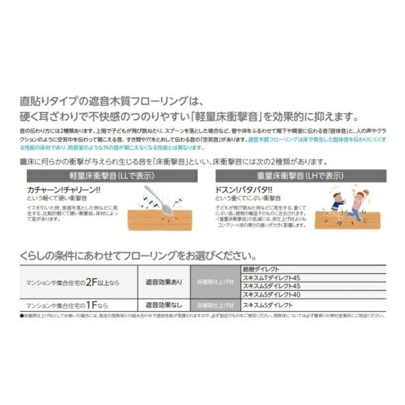 DYSA-GM】EIDAI L-40直貼り用防音フローリング スキスムSダイレクト40