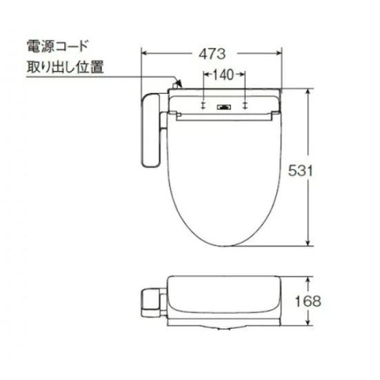 TOTO ウォシュレット BV2 TCF2223E#SC1 パステルアイボリー オート