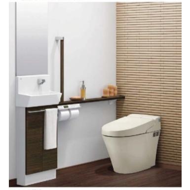 LIXIL リクシル 手洗い器 コフレル トイレ手洗器 YL-DA82SCWB スリム 壁付 300サイズ 温水自動水栓 キャビネットタイプ