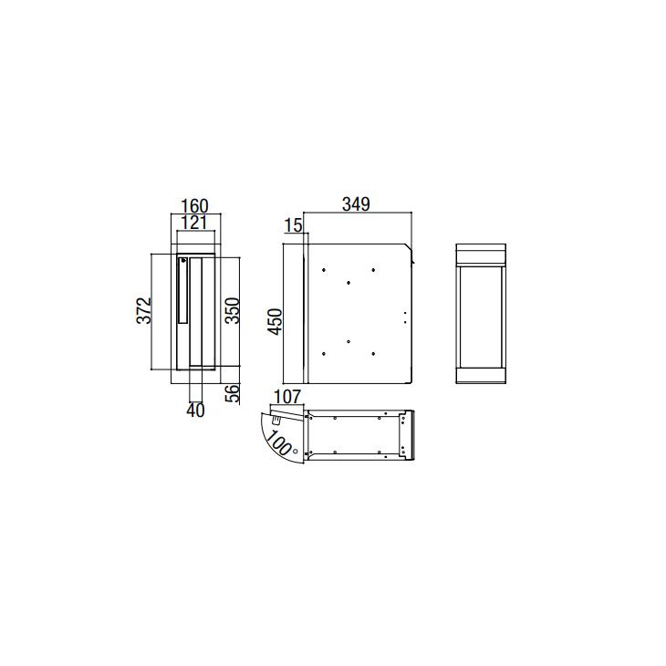 LIXIL エクスポスト フラット横型ポスト 前入れ前取り出し仕様 8KKA10｜jyuukenhonpo｜03