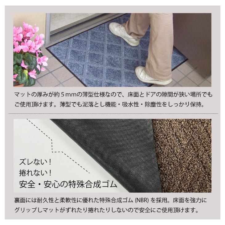 クリーンテックスジャパン 玄関マット スクレイプマットG シルバー 90×150cm AJ00010