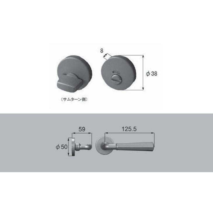 でじゃぶぅ様確認用 LIXIL（リクシル） 室内ドア把手 サークルJ 表示錠 ダークアンバー BF