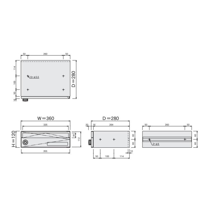 ハッピー金属工業 COMPOS集合ポスト 深型タイプ CP-210S : 住建本舗 