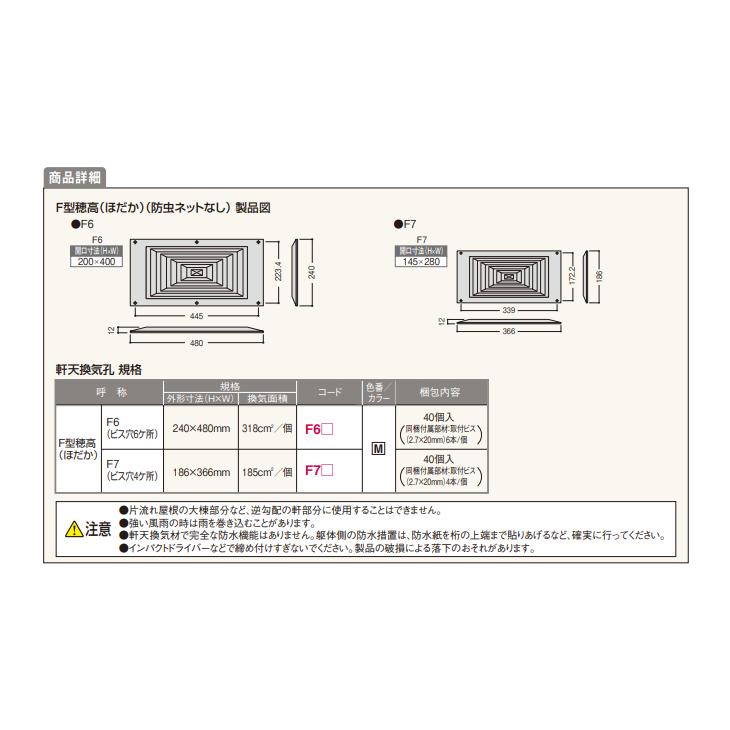 フクビ F型穂高 防虫ネットなし F6 木目 40個入 F6M｜jyuukenhonpo｜02