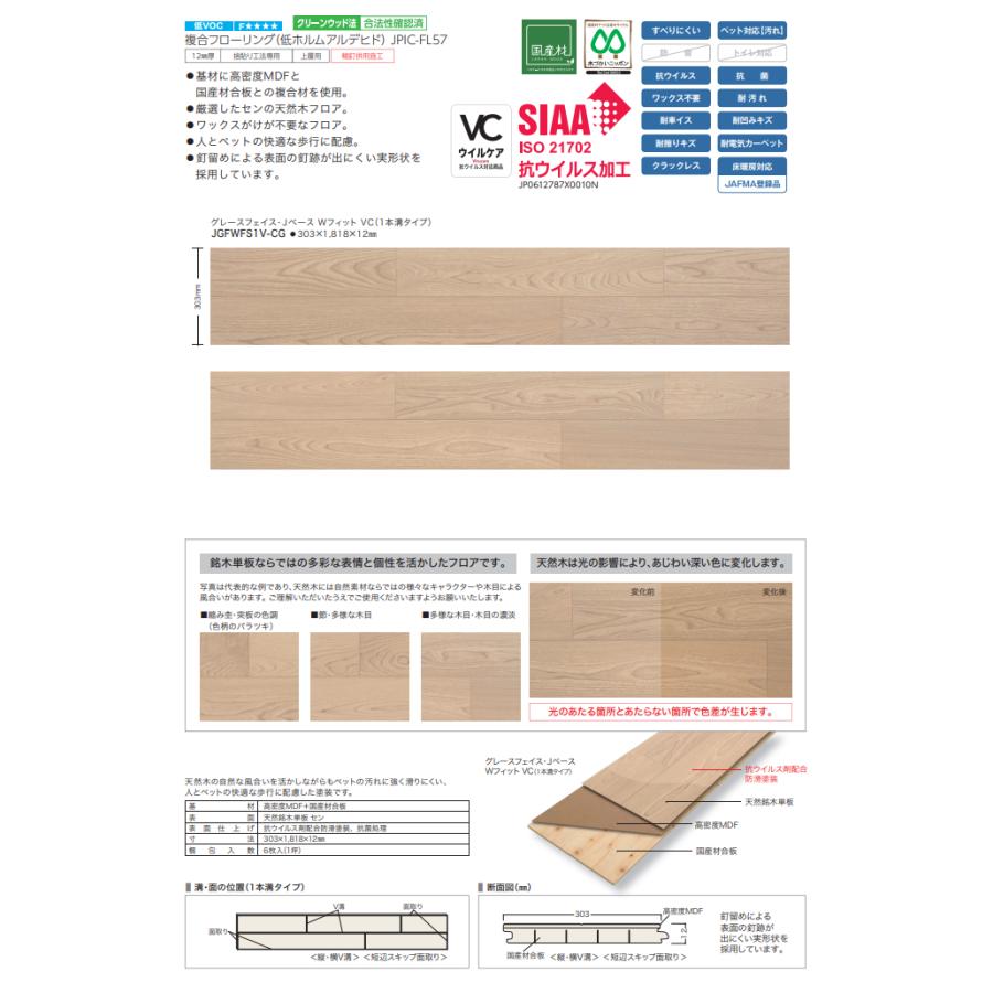 コシポンページ NODA ノダ グレースフェイス・Jベース Wフィット VC 1本溝タイプ