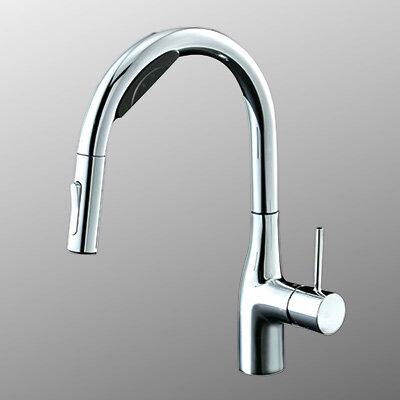 KVK ビルトイン浄水器用シングルシャワー付混合栓 Wセンサー付 電池