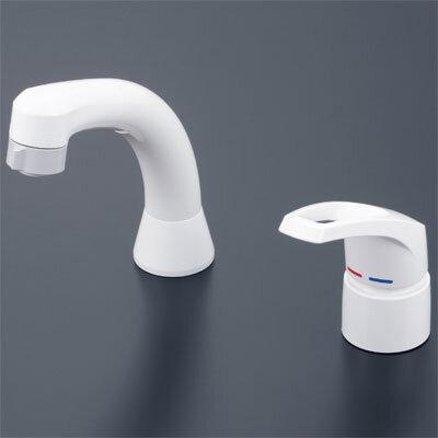 KVK 洗面用シングルレバー式シャワー ヒートン付仕様 K 007CN 8567 KVK シングル洗髪シャワー ヒートン付 洗面用 混合栓 コンビネーション