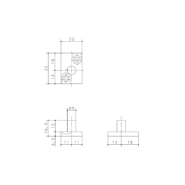 Panasonic（パナソニック） 上吊り引戸 枠納まり用 固定ピン ホワイト