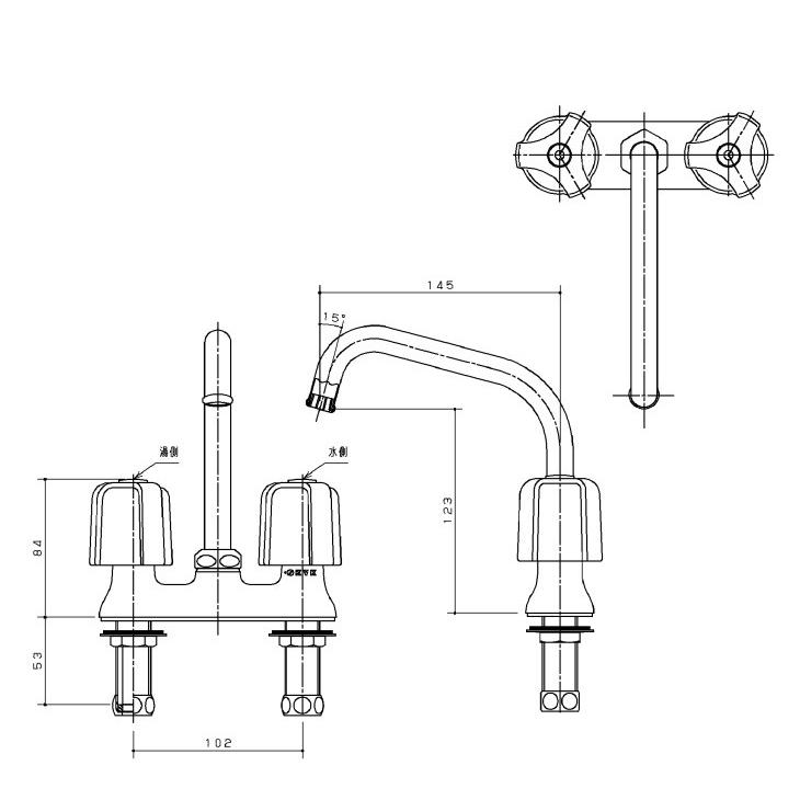 Panasonic（パナソニック） 水栓金具 2ハンドル混合水栓 一般地仕様
