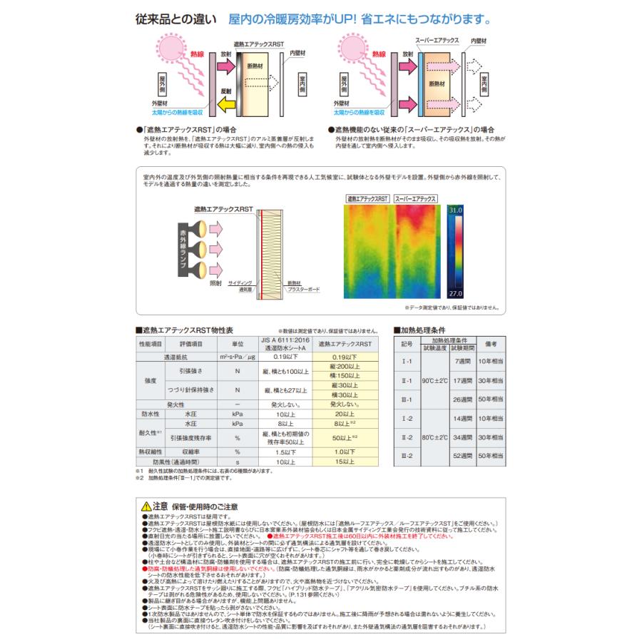 FUKUVI フクビ 遮熱エアテックスRST 2巻 RSTS01 : 住建本舗 - 通販 
