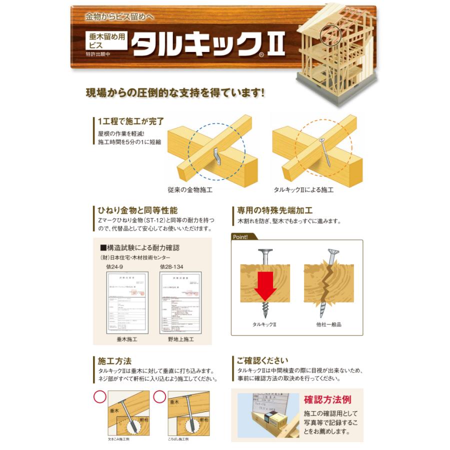 シネジック タルキックII L105 600本入 TK5×105II : 住建本舗 - 通販 