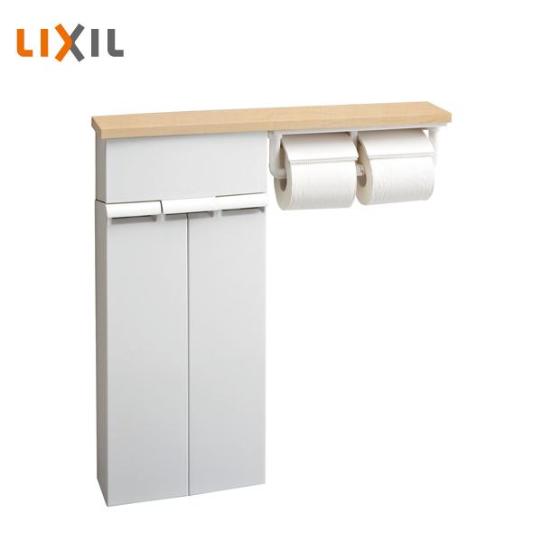 LIXIL（リクシル） トイレ壁付収納棚(紙巻器付) SIAA抗菌 ワンハンド