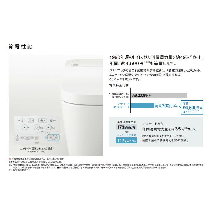 Panasonic パナソニック アラウーノ S160 タイプ1 床排水 Panasonic パナソニック アラウーノ S160 タイプ1 床排水