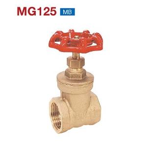 ミヤコ MK ゲートバルブ（赤） MG125#R 50(2) 黄銅 埋設不可 爆買