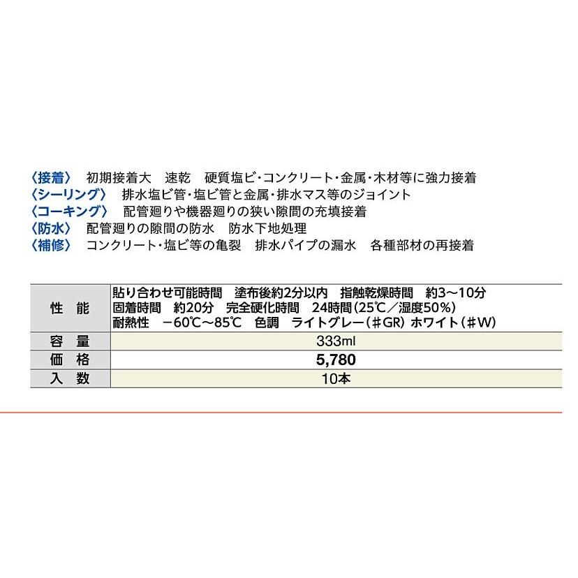 ヘルメチック ミラクル5 一液湿気硬化型速乾多用途弾性接着剤 333ml